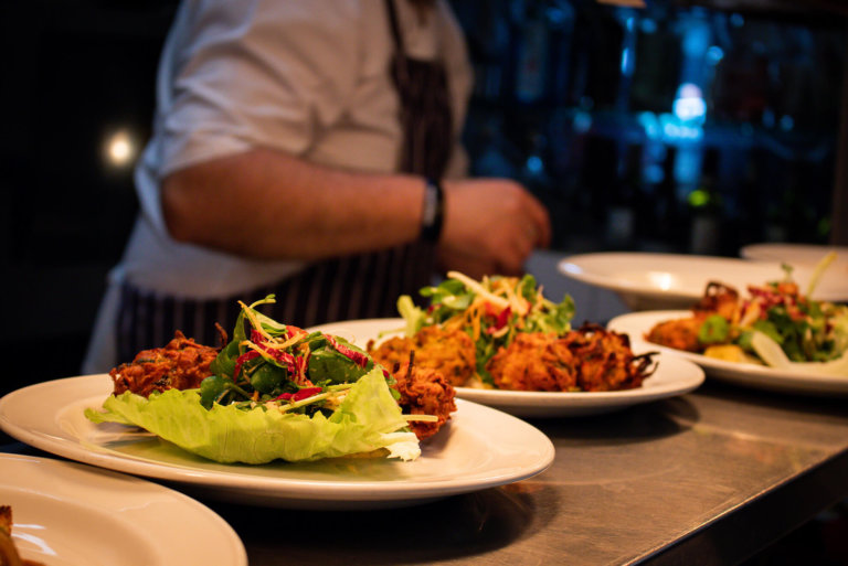 Stratford chef checking quality food